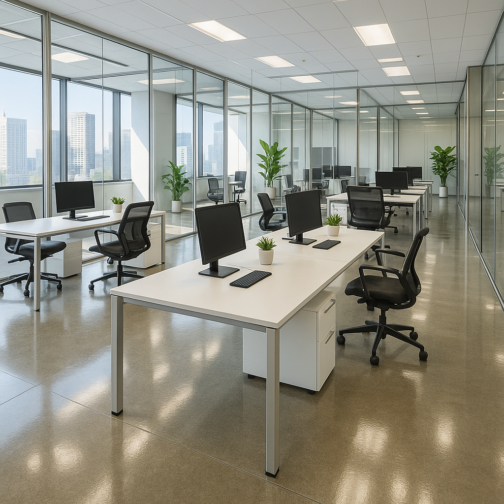 Living room after clean
