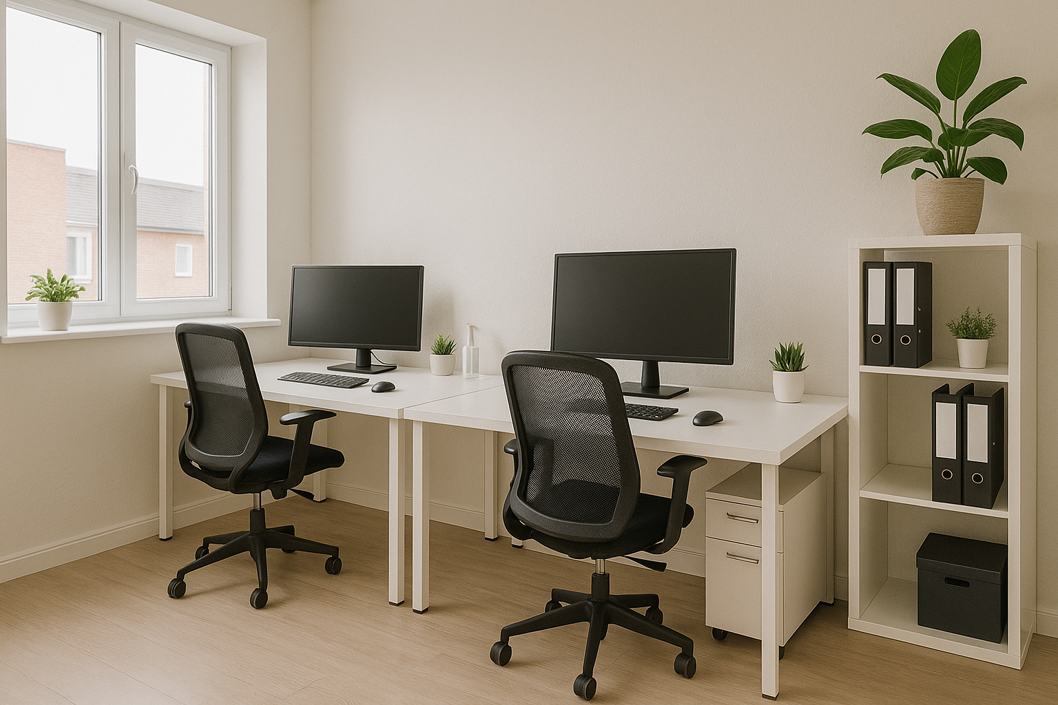 Hallway freshly cleaned